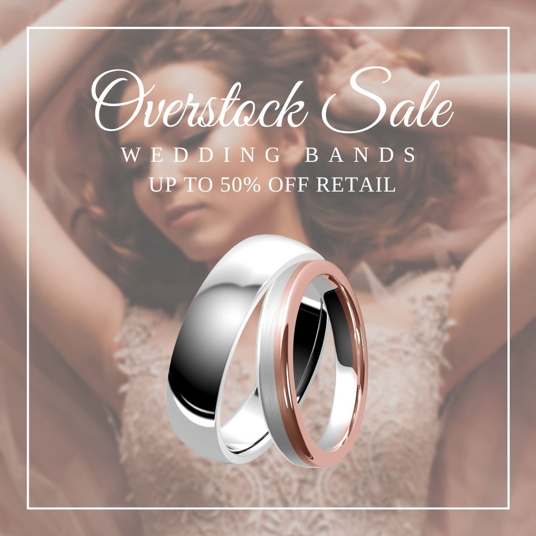 Overstock diamond wedding bands Clearance