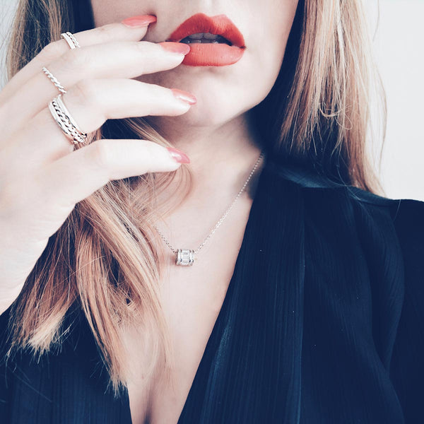 Cadence Twist Stacking Ring · White Gold · 2mm