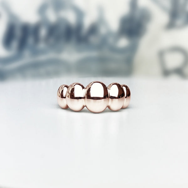 Orbit Puff Ring · Rose Gold · 10mm