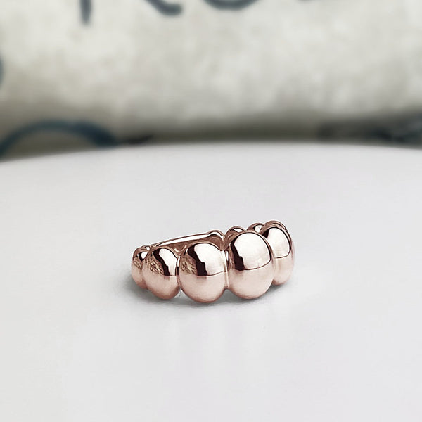 Orbit Puff Ring · Rose Gold · 10mm