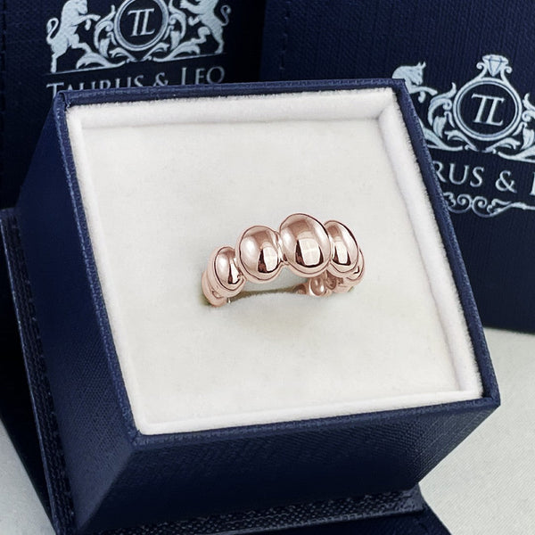Orbit Puff Ring · Rose Gold · 10mm