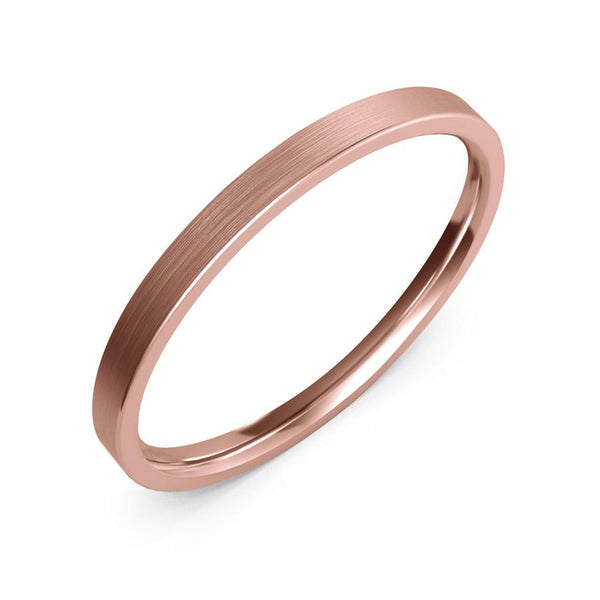 2mm rose gold ring, womens wedding ring, womens gold ring, womens ring, womens wedding band, 10k gold, 14k gold, 18k gold