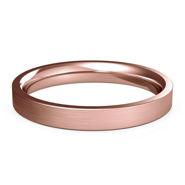 3mm rose gold ring, womens wedding ring, womens gold ring, womens ring, womens wedding band, 10k gold, 14k gold, 18k gold