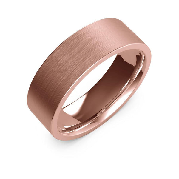 7mm rose gold ring, womens wedding ring, womens gold ring, womens ring, womens wedding band, 10k gold, 14k gold, 18k gold
