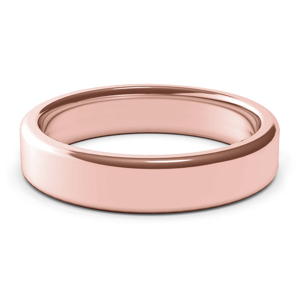 5mm Rose Gold Wedding Ring, Gold Band, 10k Gold, 14k Gold or 18k Gold Unisex Wedding Band