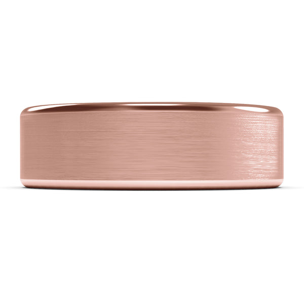 7mm Rose Gold Wedding Band Ring, Designer Ring, Comfort Fit, Custom Ring, Hand Made, Master Goldsmith