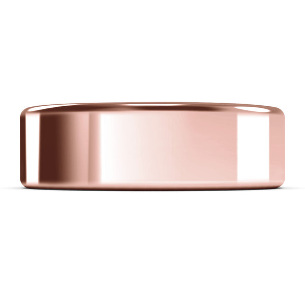 7mm Rose Gold Wedding Ring, Gold Band, 10k Gold, 14k Gold or 18k Gold Unisex Wedding Band