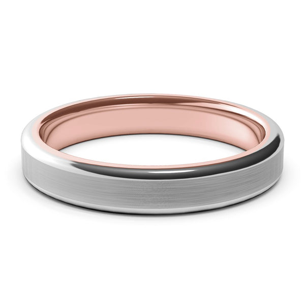 Fidelis · Two-Tone White & Rose Gold · 4mm