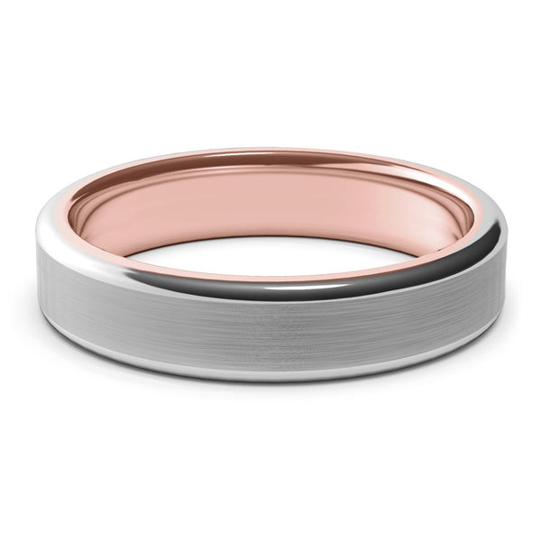 Fidelis · Two-Tone White & Rose Gold · 5mm