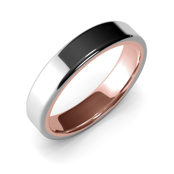 Orion · Two-Tone White & Rose Gold · 5mm