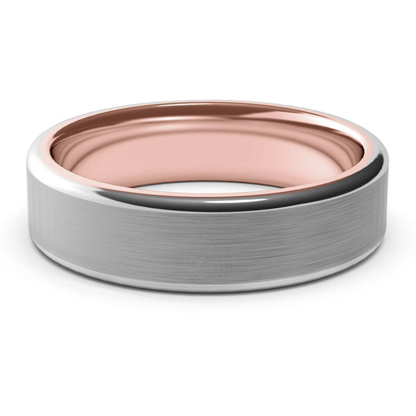 Fidelis · Two-Tone White & Rose Gold · 6mm