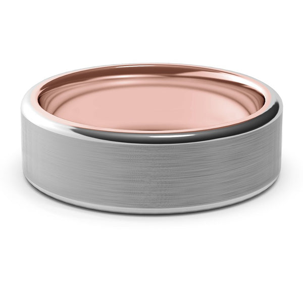 Fidelis · Two-Tone White & Rose Gold · 7mm