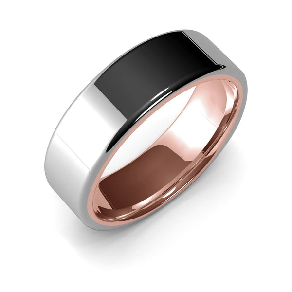 Orion · Two-Tone White & Rose Gold · 7mm
