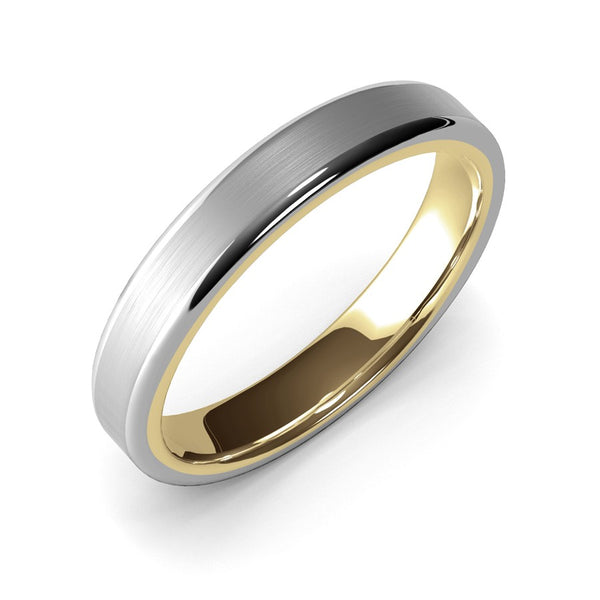 Themisto · Two-Tone White & Yellow Gold · 4mm