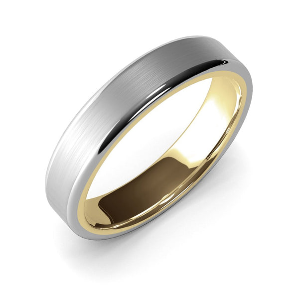 Themisto · Two-Tone White & Yellow Gold · 5mm