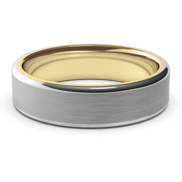 Themisto · Two-Tone White & Yellow Gold · 6mm