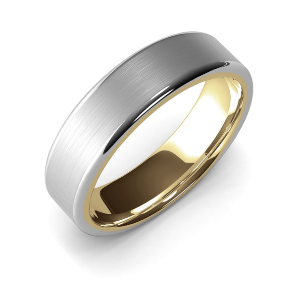 Themisto · Two-Tone White & Yellow Gold · 6mm