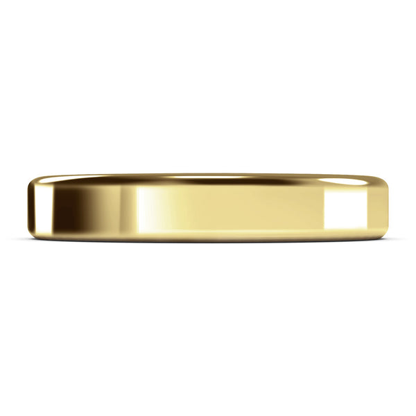 4mm Yellow Gold Wedding Band Ring, 14k Gold Womens Ring, Mens Ring