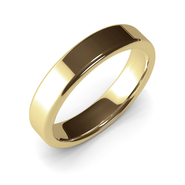 5mm Yellow Gold Wedding Band Ring, 14k Gold Womens Ring, Mens Ring