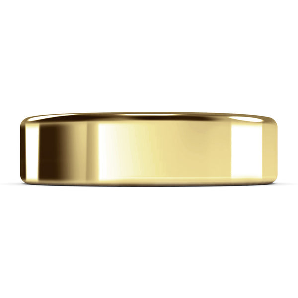 6mm Yellow Gold Wedding Band Ring, 14k Gold Womens Ring, Mens Ring