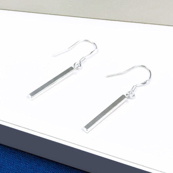 Minimalist earrings, drop earrings, bar earrings, simple earrings, minimalist drops, geometric earrings, sterling silver, earrings, drops, fashion jewelry, modern jewelry, jewellery