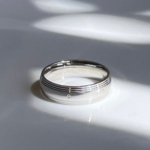 Clearance · 10K White Gold · 6mm · Size 9-3/4